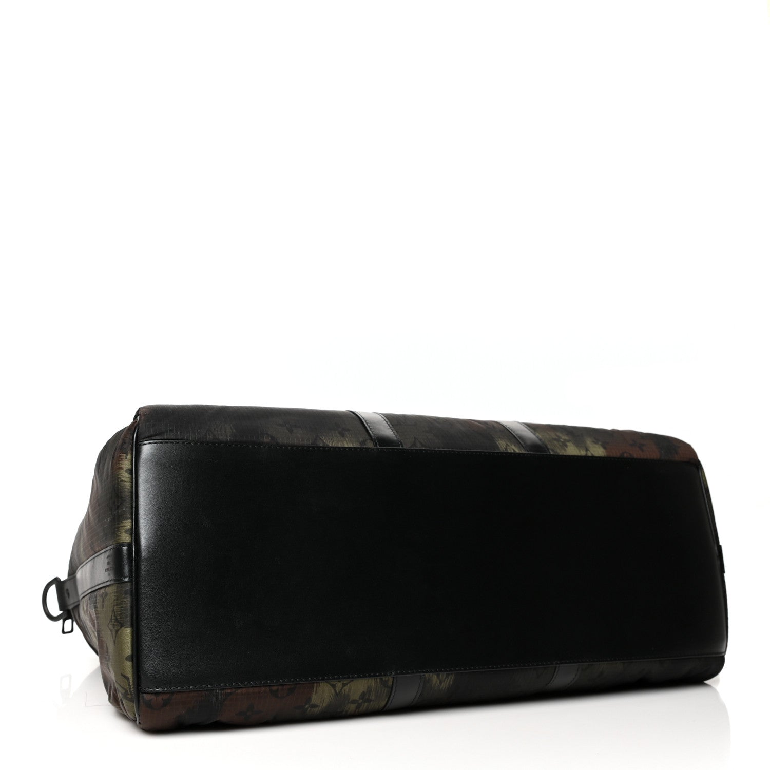 Louis Vuitton Nylon Monogram Camouflage Keepall Bandouliere 50 Kaki 4 of 11