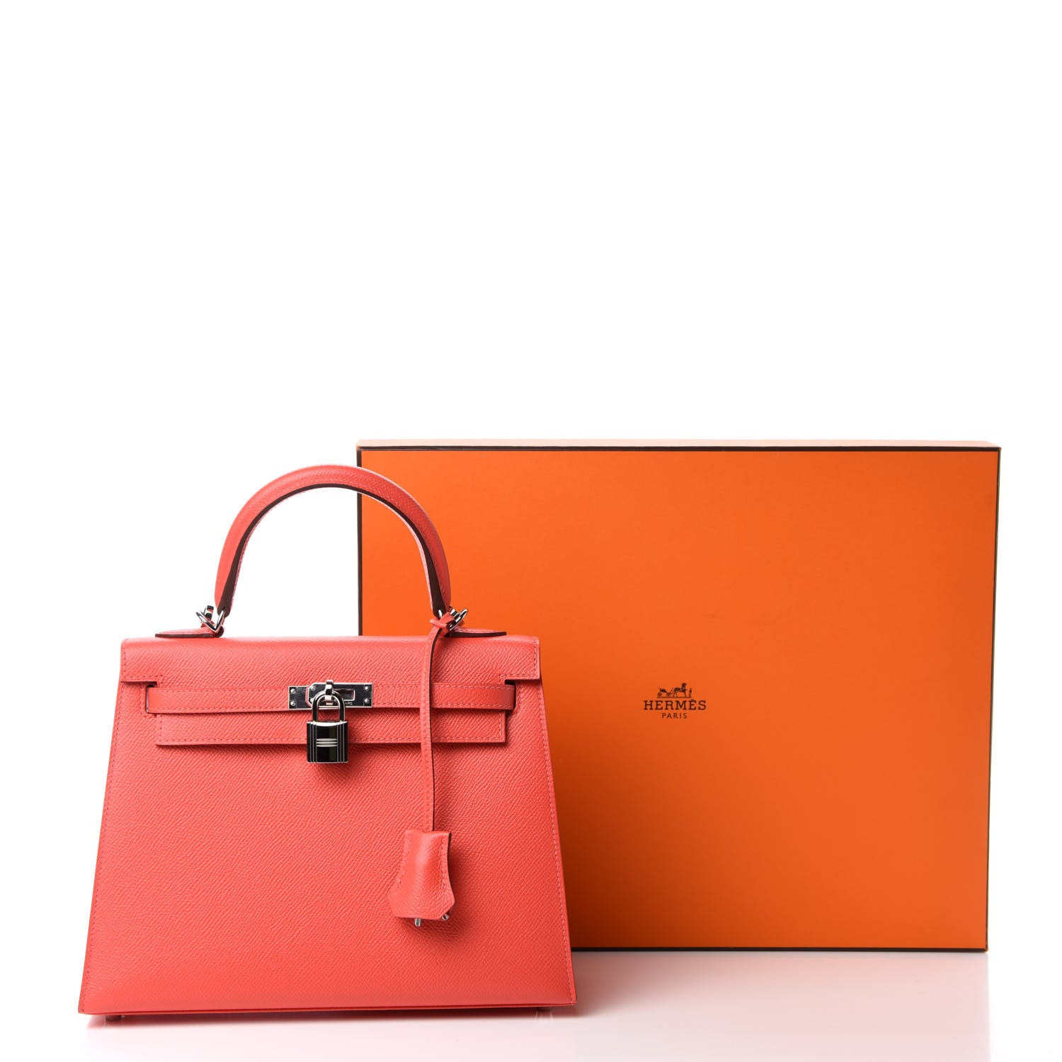 Hermes Epsom Kelly Sellier 25 Rose Jaipur 12 of 12