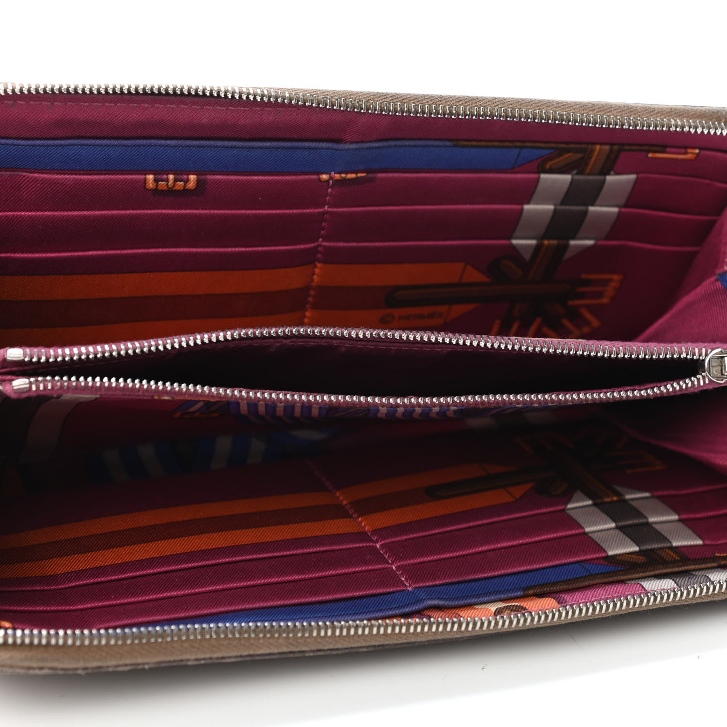 Hermes Epsom Silk'in Wallet Etoupe 4 of 6