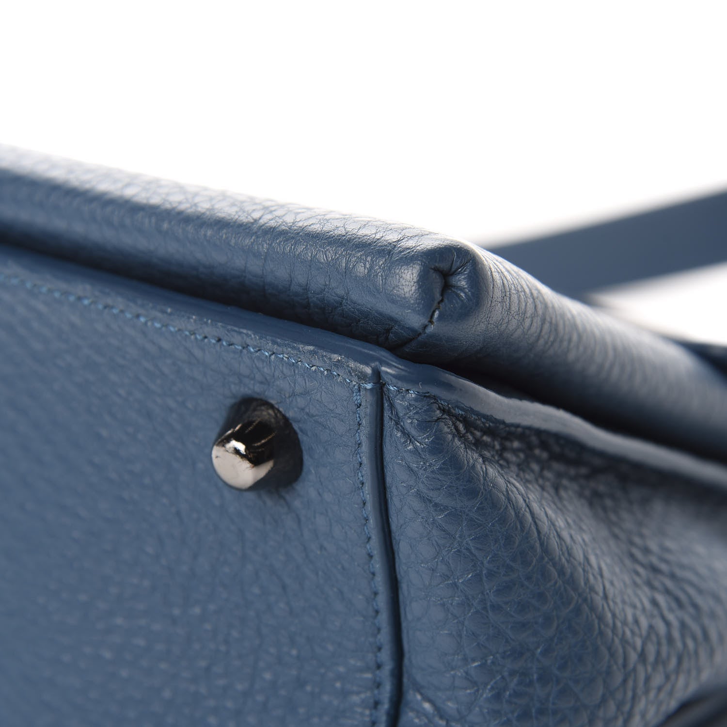 Christian Louboutin Grained Calfskin Passage Messenger Blue 9 of 14