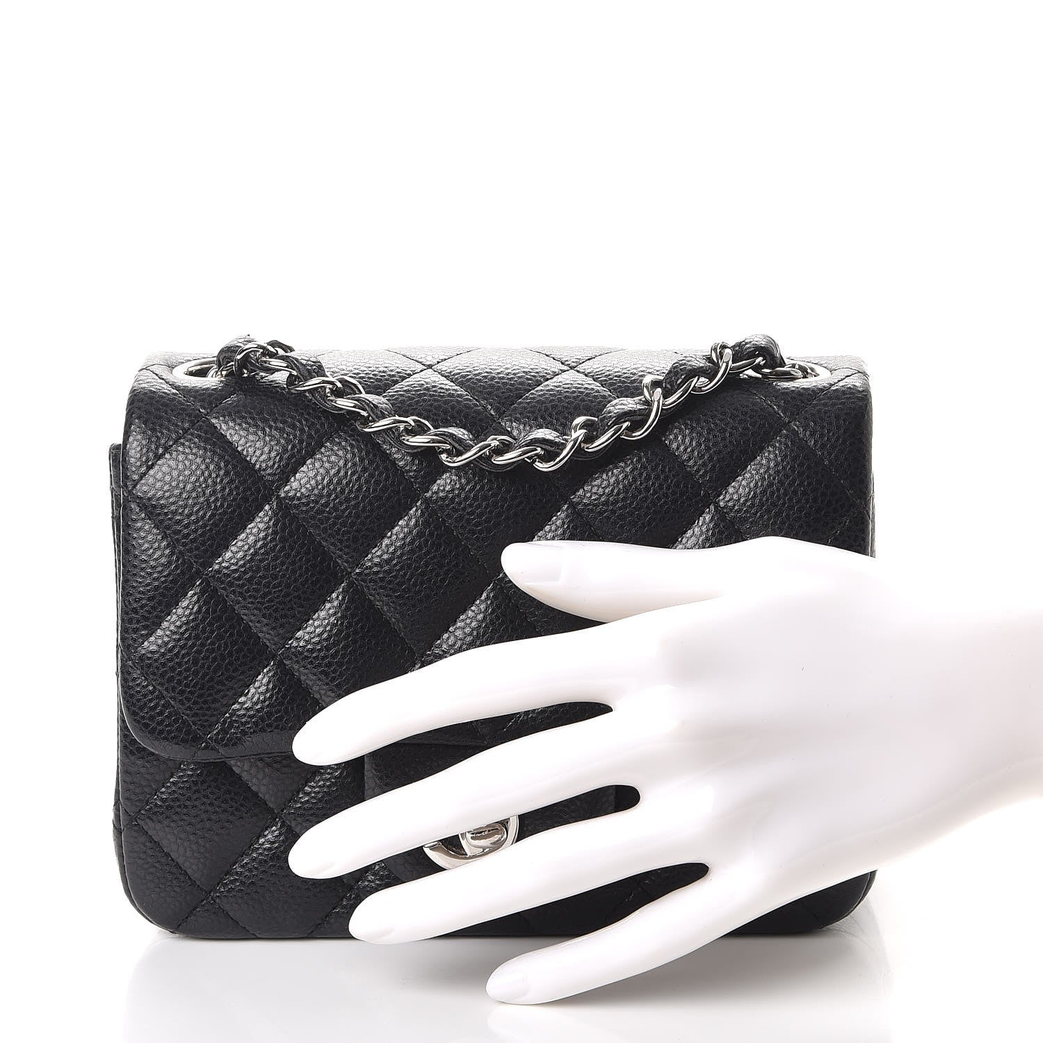 Chanel Caviar Quilted Mini Square Flap Black 4 of 13