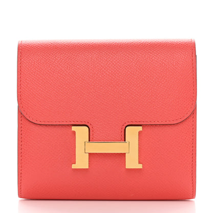 Hermes Epsom Constance Short Wallet Rose Jaipur 1 of 8