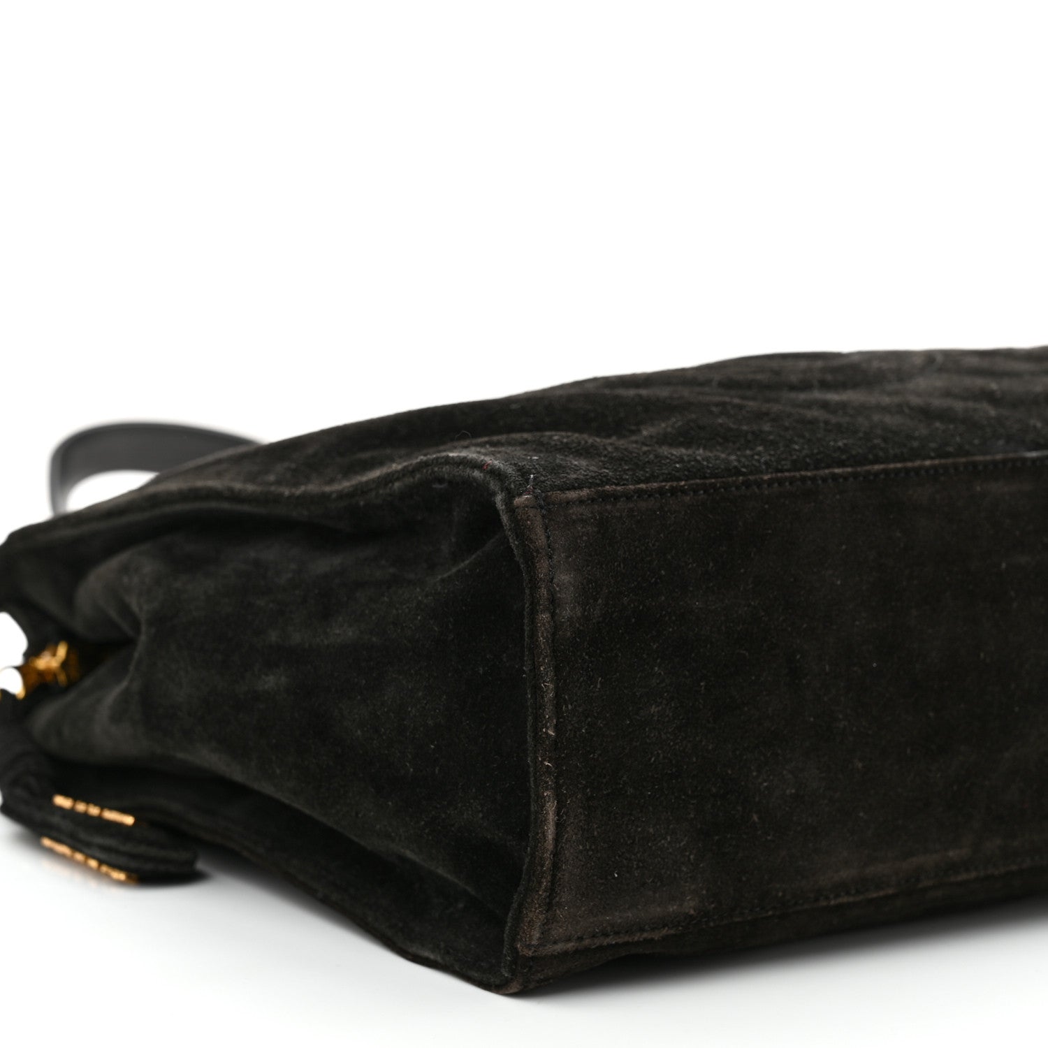 Chanel Suede CC Shoulder Bag Brown 9 of 11