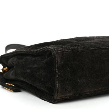 Chanel Suede CC Shoulder Bag Brown 9 of 11
