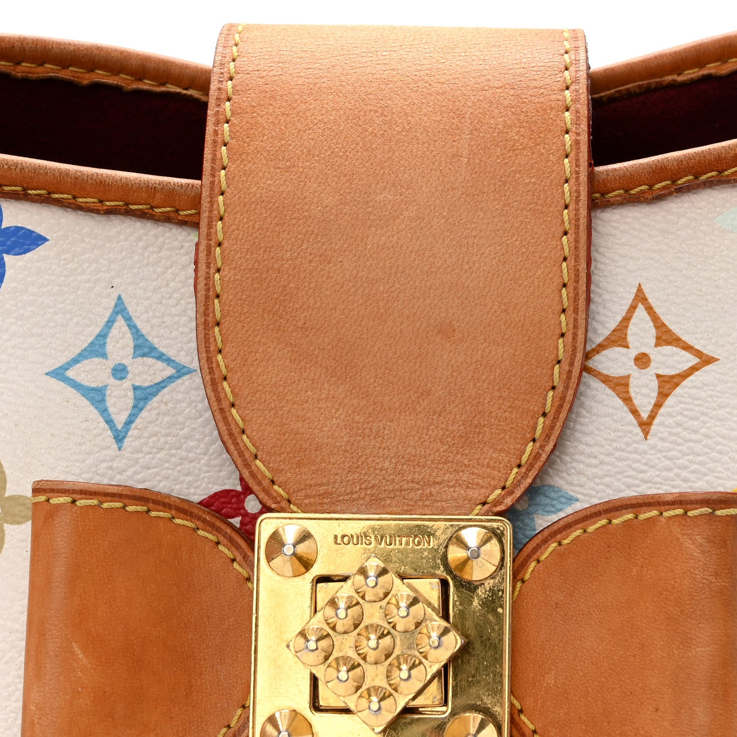 Louis Vuitton Monogram Multicolor Annie MM White 10 of 13