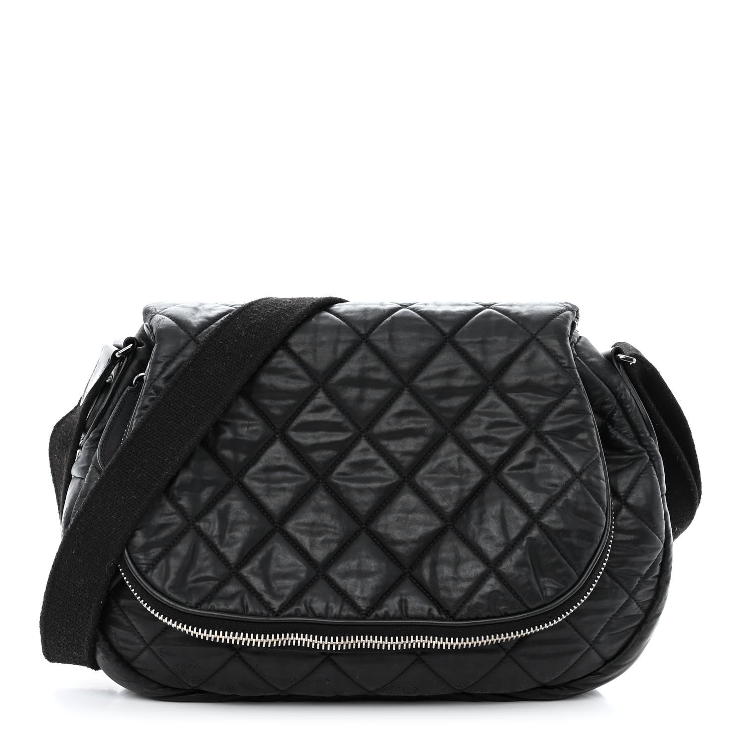 Chanel Nylon Quilted Coco Cocoon Messenger Black 1 of 16
