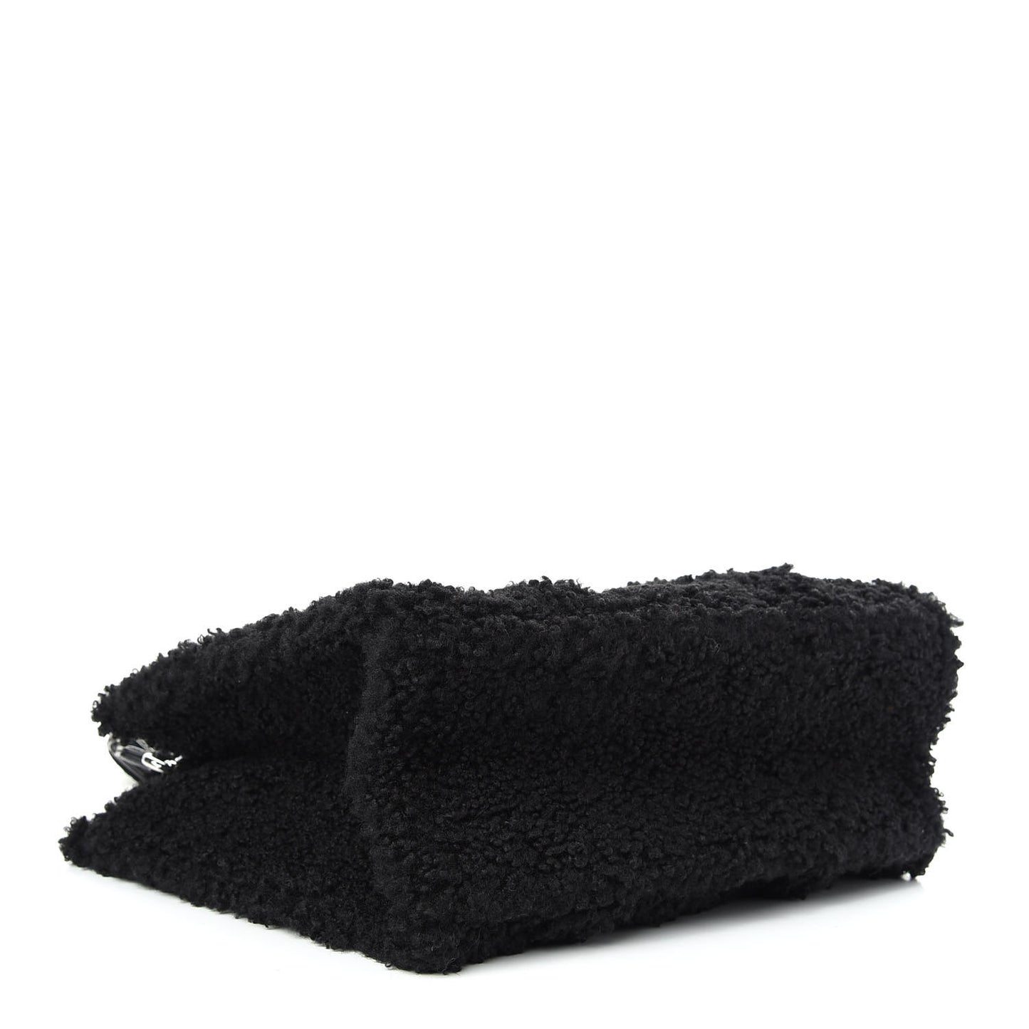 Polyester Cotton Medium The Teddy Traveler Tote Bag Black