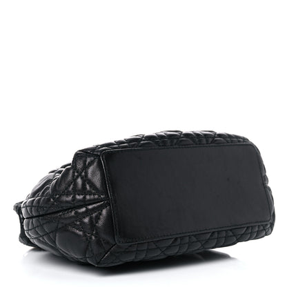 Christian Dior Lambskin Cannage Dior Soft Shoulder Bag Black 4 of 16