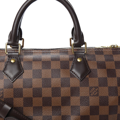 Louis Vuitton Damier Ebene Speedy Bandouliere 30 10 of 11