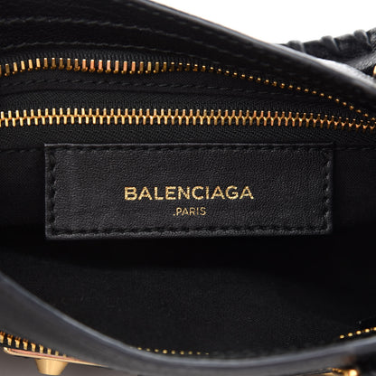 Balenciaga Chevre Gold Metallic Edge Hardware Mini City Black 6 of 9