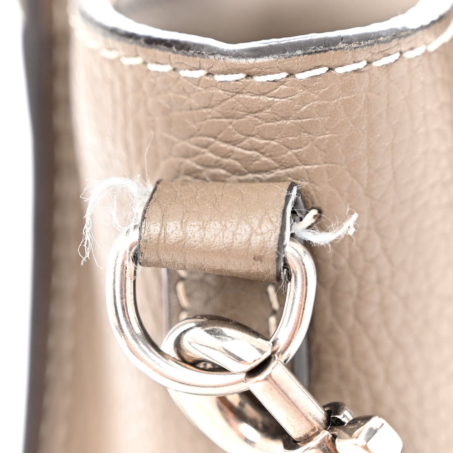 Drummed Calfskin Nano Luggage Souris