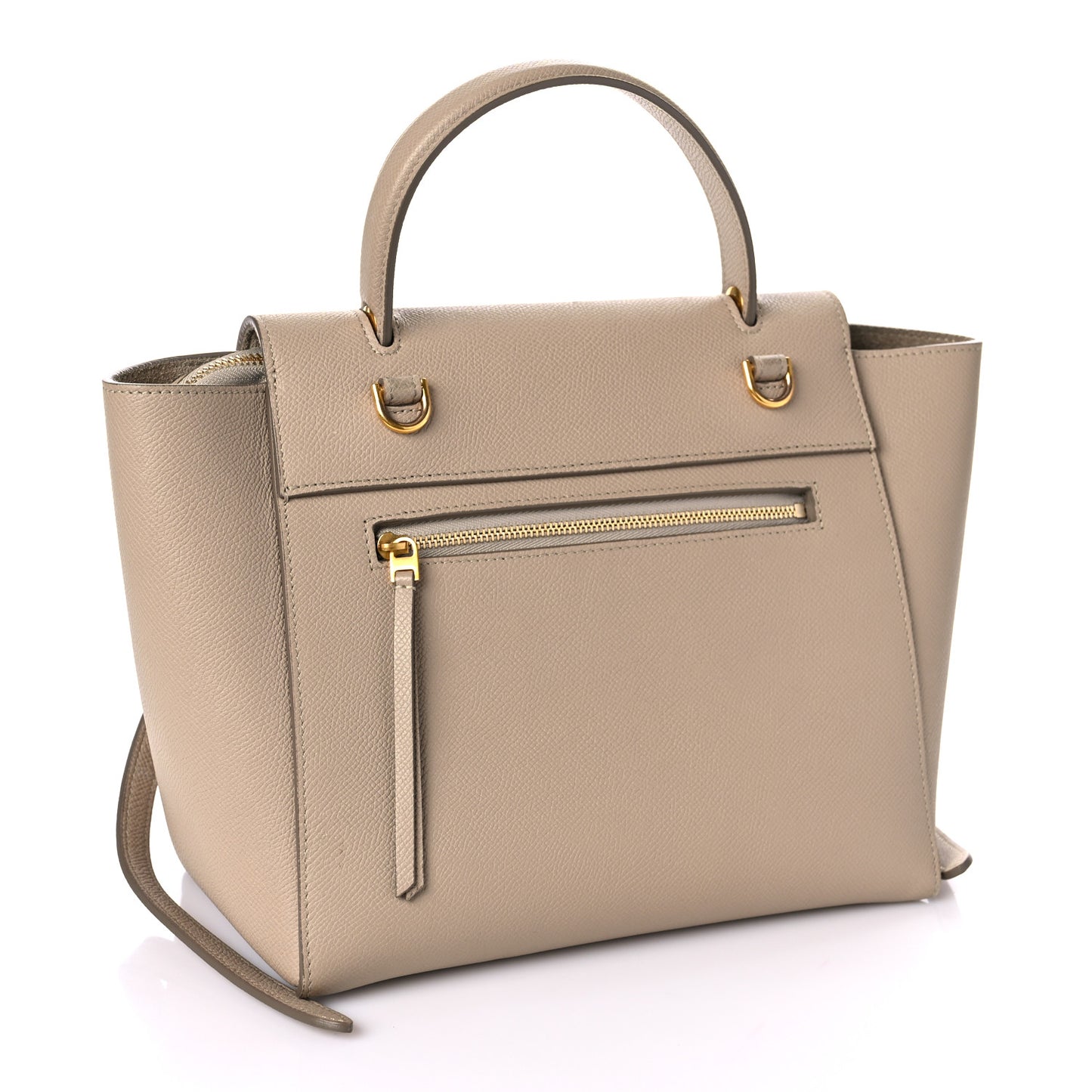 Grained Calfskin Nano Belt Bag Light Taupe