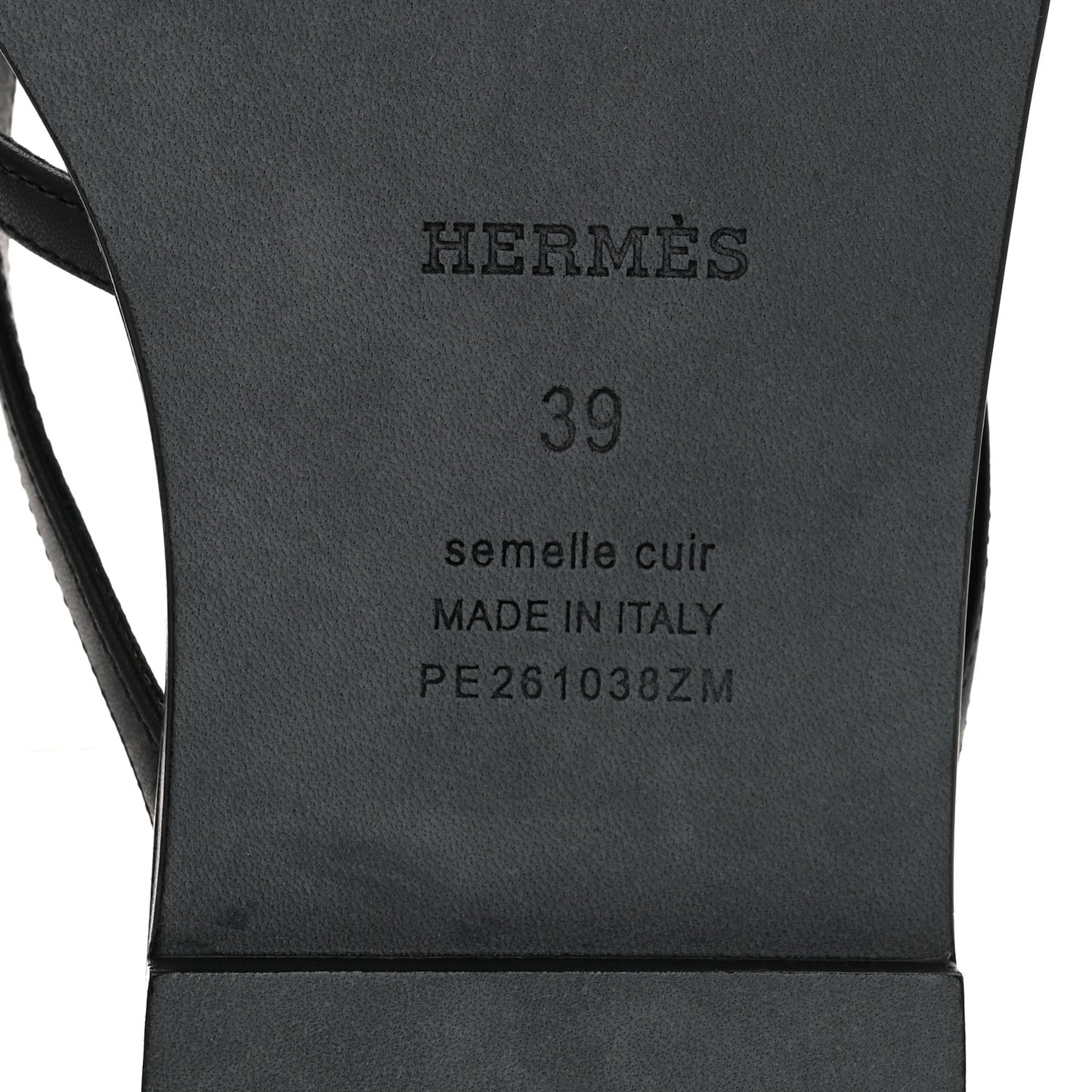 Calfskin Miss Sandals 39 Black