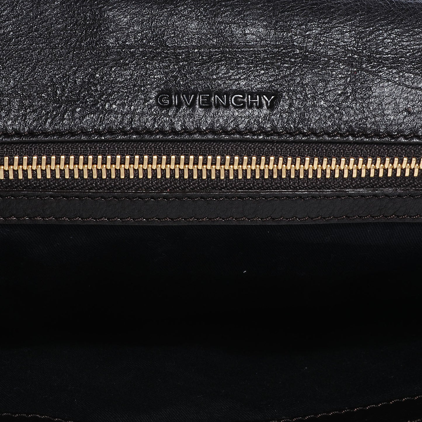 Textured Calfskin Obsedia Clutch Black