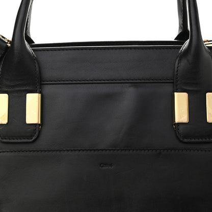 Chloe Calfskin Medium Alice Satchel Husky White 10 of 14
