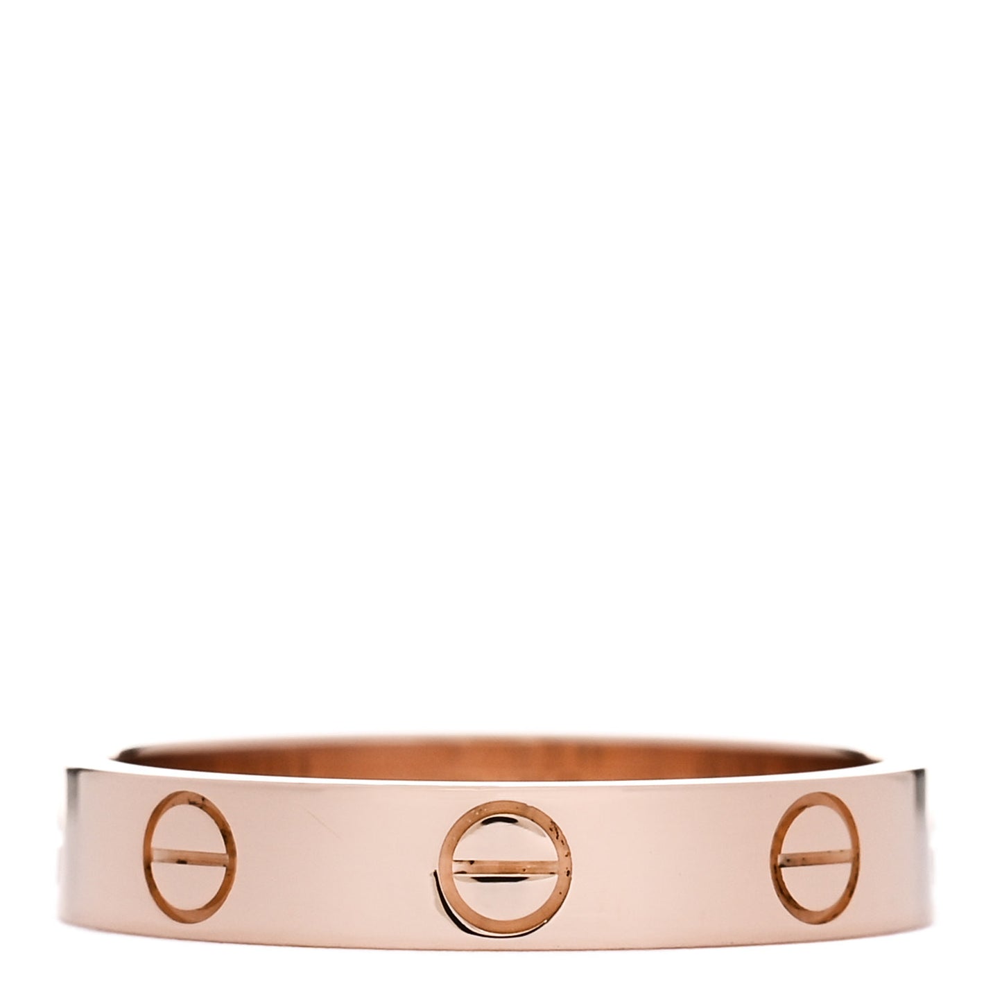 18K Pink Gold 3.5mm LOVE Wedding Band Ring 54 6.75