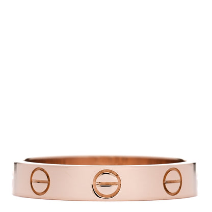 Cartier 18K Pink Gold 3.5mm LOVE Wedding Band Ring 54 6.75 3 of 4