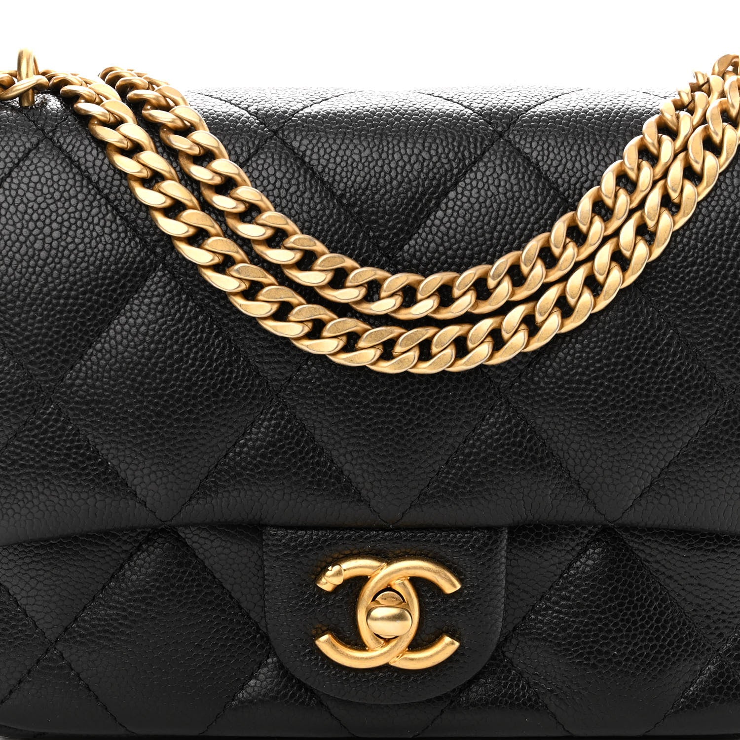 Chanel Caviar Quilted Mini Sweetheart Flap Black 8 of 10