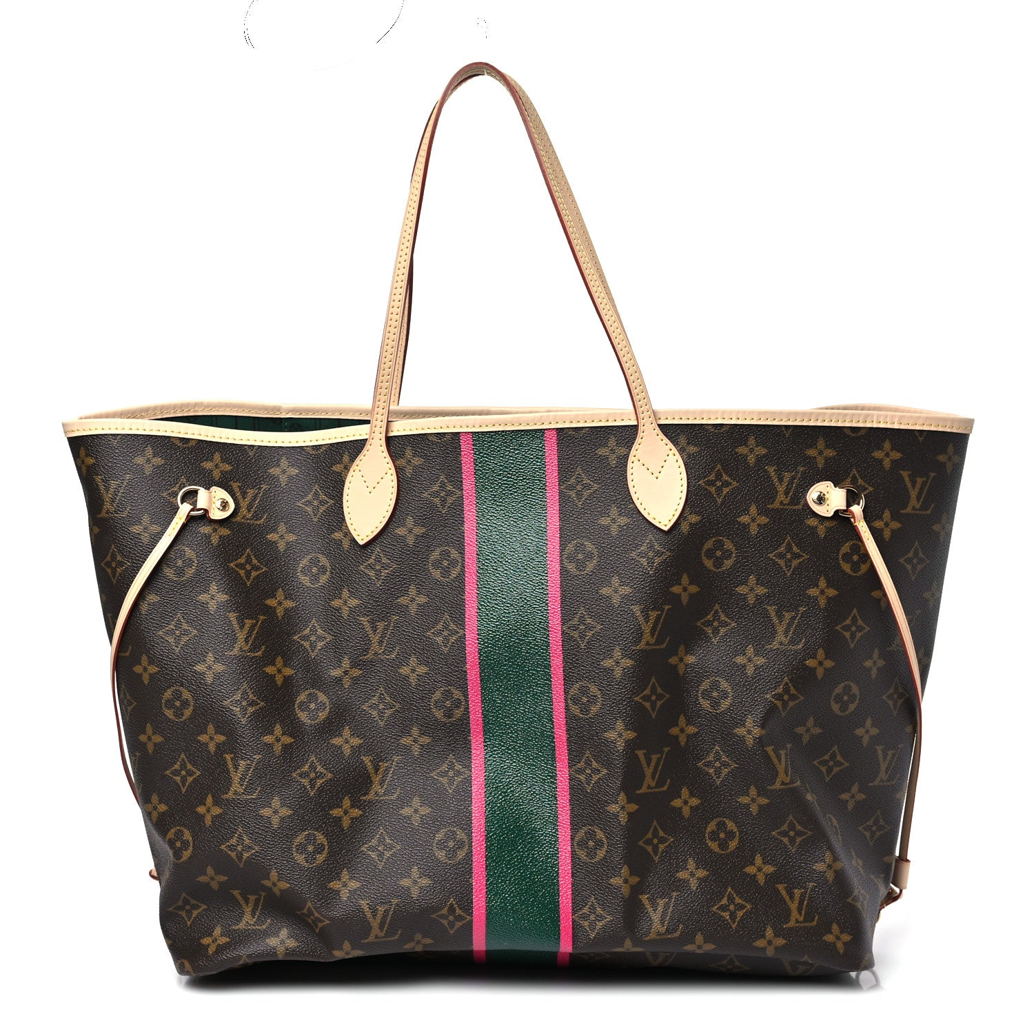 Louis Vuitton Monogram My LV Heritage Neverfull GM Vert Anglais Fuchsia 1 of 11