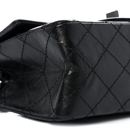 Chanel Aged Calfskin Quilted 2.55 Reissue Mini Flap So Black 7 of 9