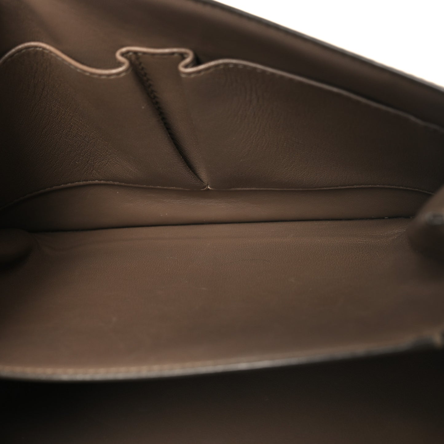 Liege Calfskin Medium Classic Box Flap Bag Taupe