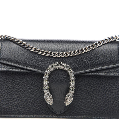 Gucci Calfskin Super Mini Dionysus Shoulder Bag Black 8 of 8