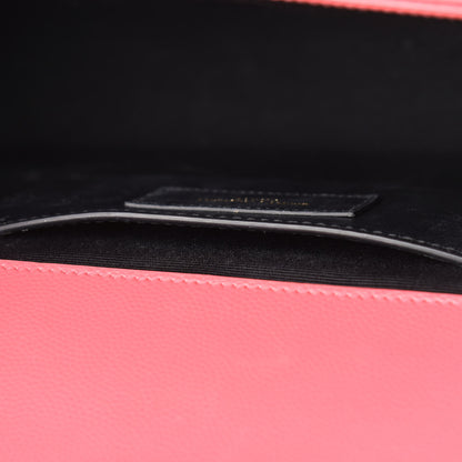 Saint Laurent Grain De Poudre Medium Classic Monogram Kate Satchel Rose Clair 19 of 20