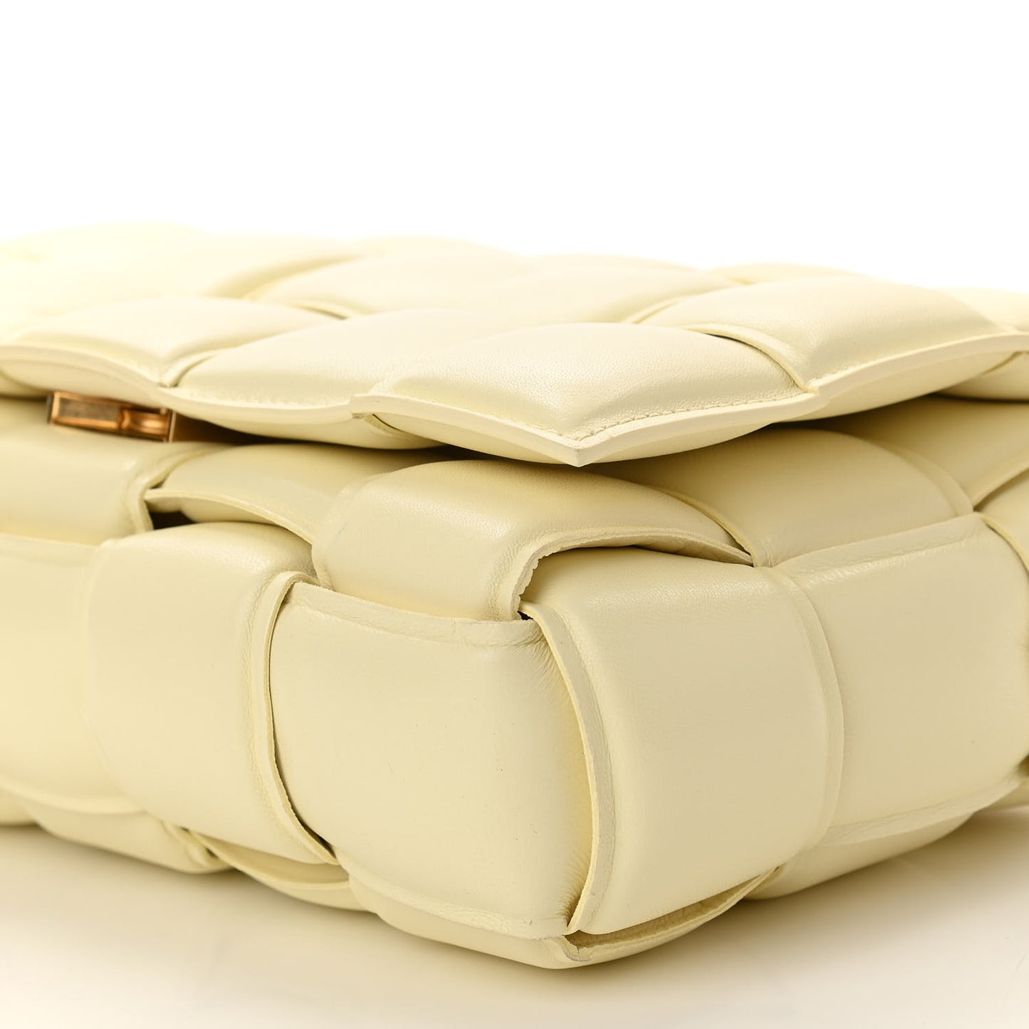 Nappa Maxi Intreccio Padded Cassette Crossbody Bag Zest