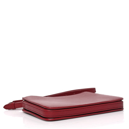 Burberry Grainy Goatskin Triple Zip Crossbody Bag Crimson 4 of 8