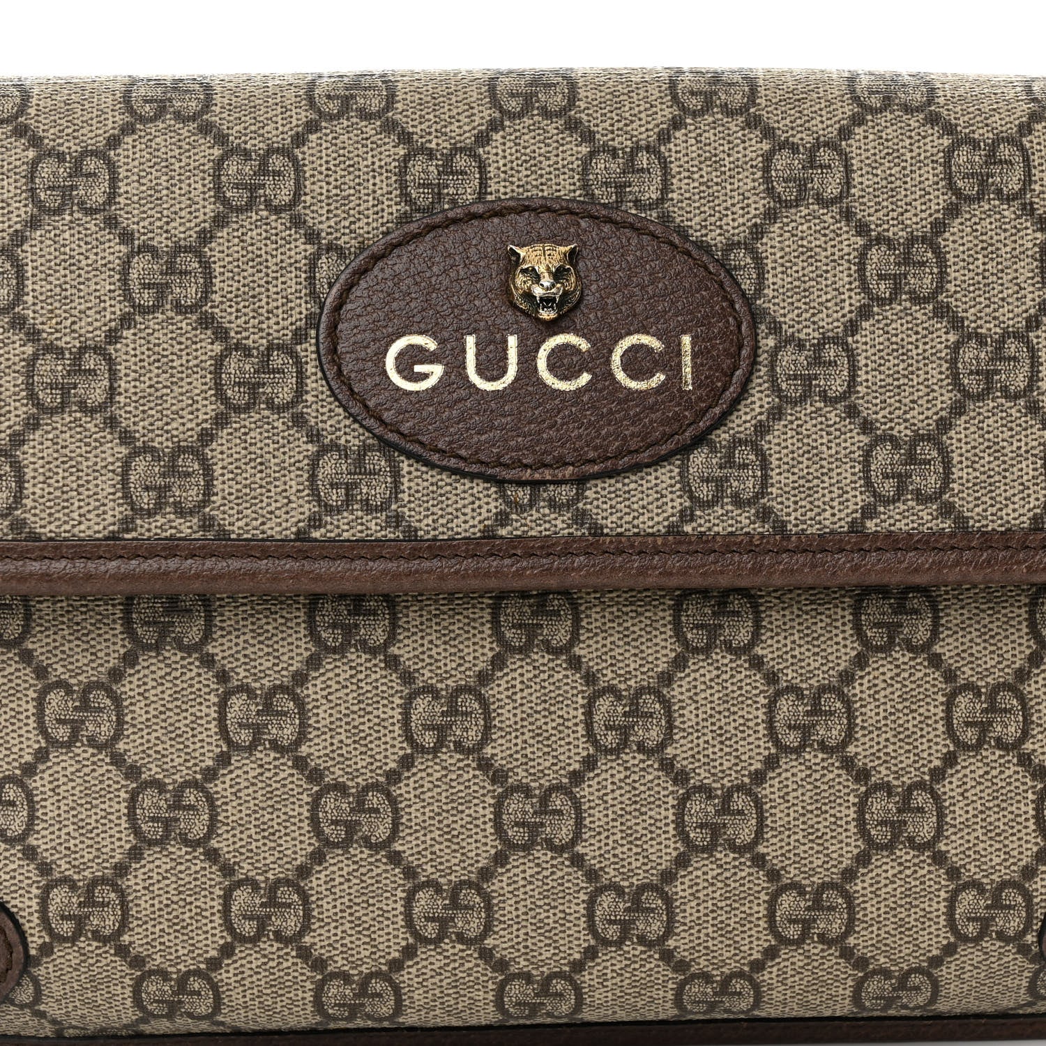 Gucci GG Supreme Monogram Neo Vintage Web Belt Bag Brown 9 of 11