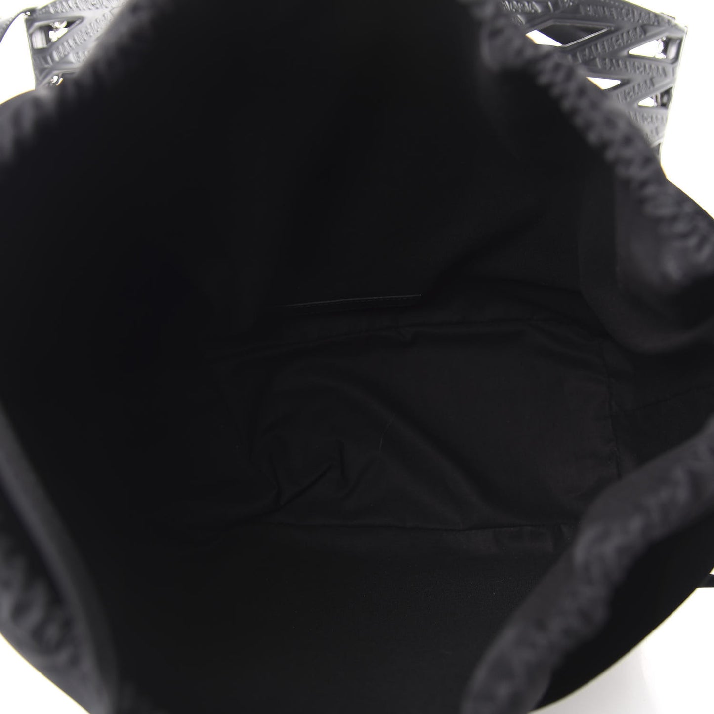 Faux Calfskin Neo Basket Tote Black