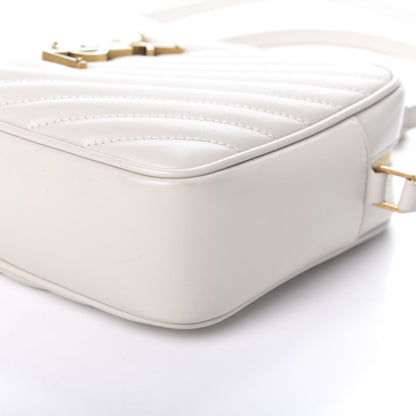 Saint Laurent Calfskin Matelasse Monogram Lou Camera Bag Crema Soft 19 of 20