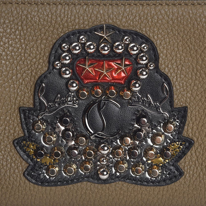 Christian Louboutin Calfskin Ecusson Panettone Zip Around Wallet Poivre Vert 8 of 8