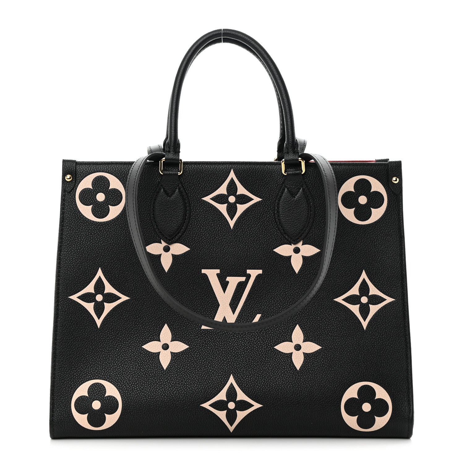 Louis Vuitton LOUIS VUITTON Empreinte Monogram Giant Onthego MM Black Beige 1 of 11