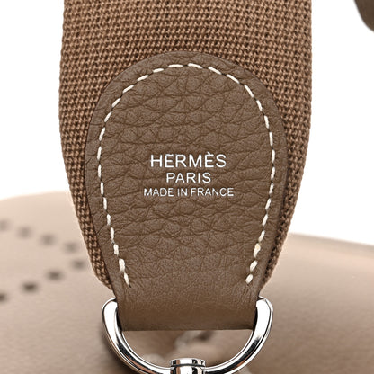 Hermes Taurillon Clemence Evelyne III PM Etoupe 7 of 11