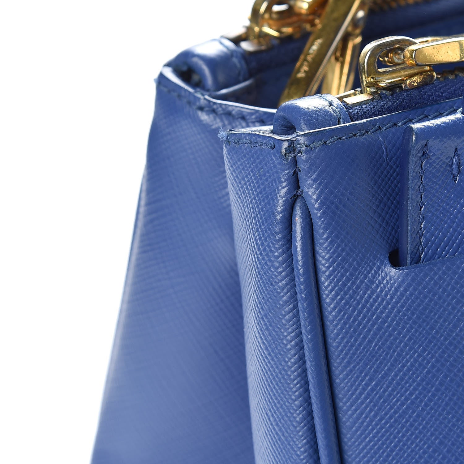 Prada Saffiano Small Galleria Double Zip Tote Bluette 17 of 22