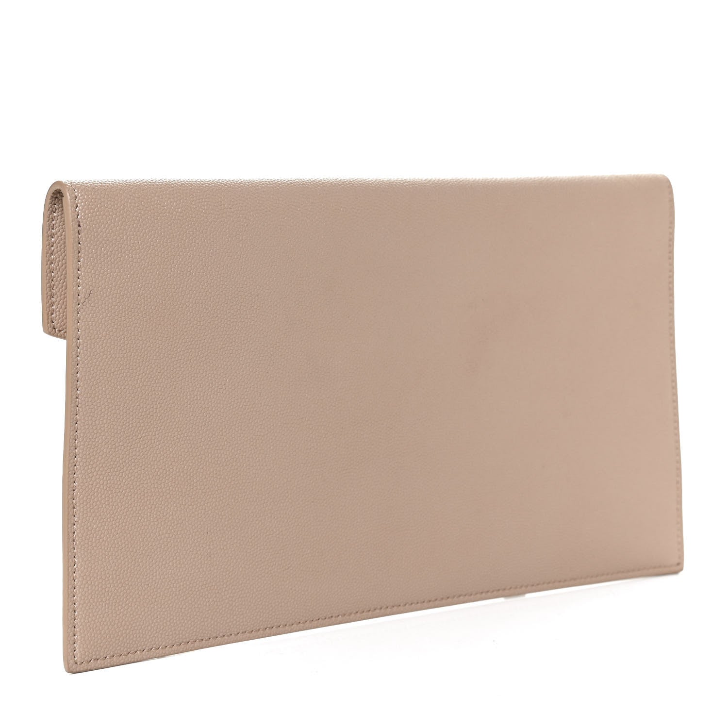 Saint Laurent Grain De Poudre Uptown Pouch Dark Beige 3 of 11