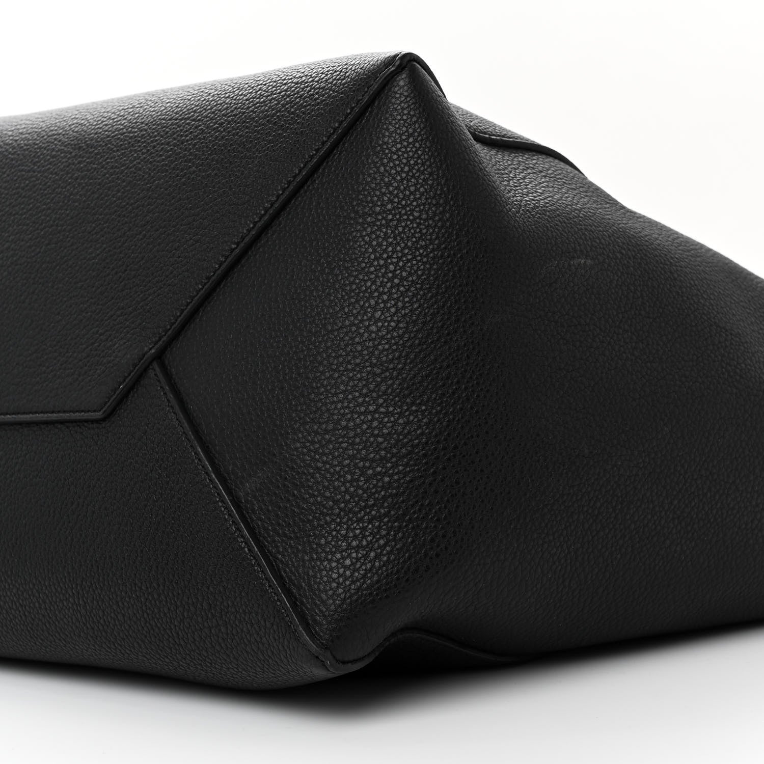 Celine Soft Grained Calfskin Medium Belt Cabas Phantom Black 10 of 10
