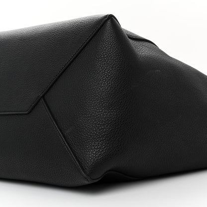 Celine Soft Grained Calfskin Medium Belt Cabas Phantom Black 10 of 10