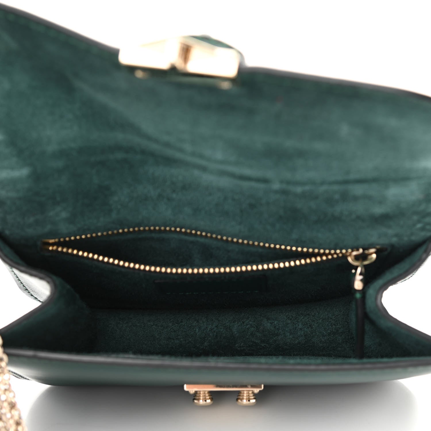 Valentino Garavani Vitello Small Glam Lock Rockstud Flap Light Emerald 5 of 12