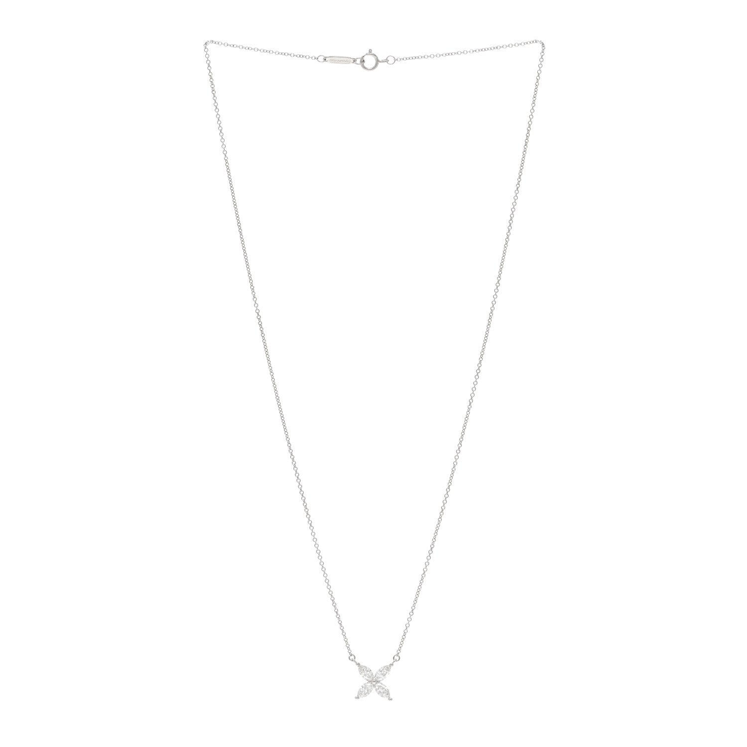 Tiffany Platinum Diamond Large Victoria Necklace 3 of 5