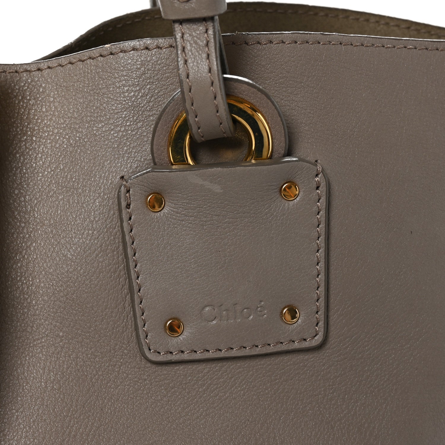 Chloe Smooth Calfskin Medium Vick Tote Motty Grey 7 of 14