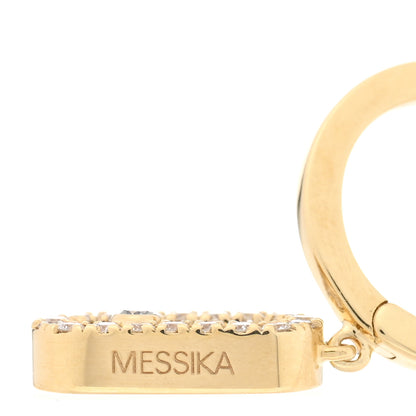 Messika 18K Yellow Gold Diamond Move Uno Hoop Earrings 4 of 4