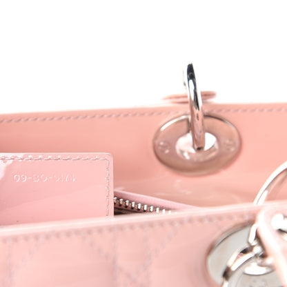Christian Dior Patent Cannage Large Lady Dior Light Pink 9 of 13