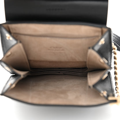 Chloe Suede Calfskin Mini Faye Bracelet Bag Black 5 of 9