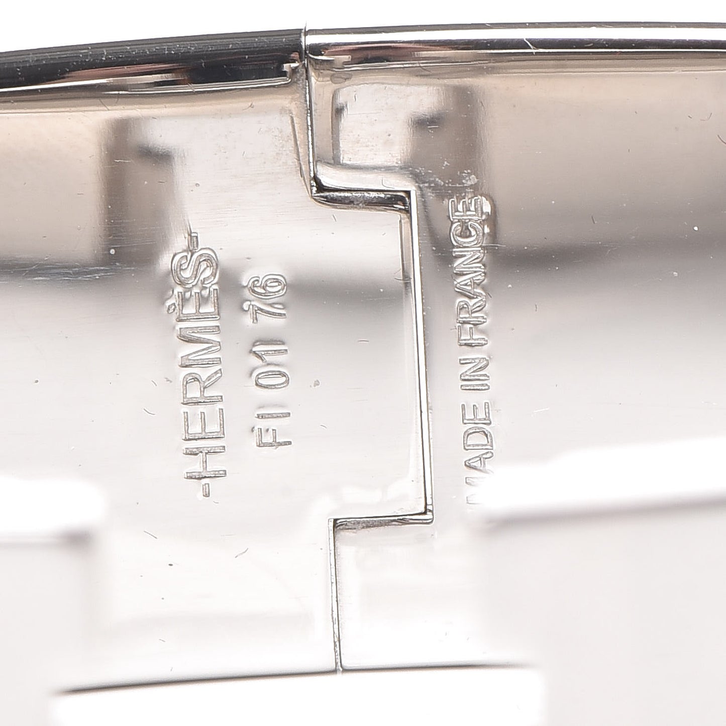 Enamel Wide Clic Clac H Bracelet GM Black