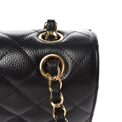 Chanel Caviar Quilted Medium Double Flap Black 10 of 11