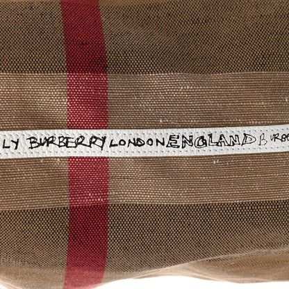 Burberry Canvas House Check Union Jack Sketchbook Reversible Doodle Tote Red White Blue 10 of 17