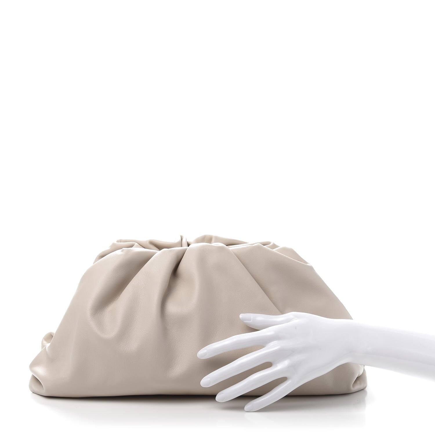 Bottega Veneta Smooth Butter Calf The Pouch Oversized Clutch Mist 3 of 11