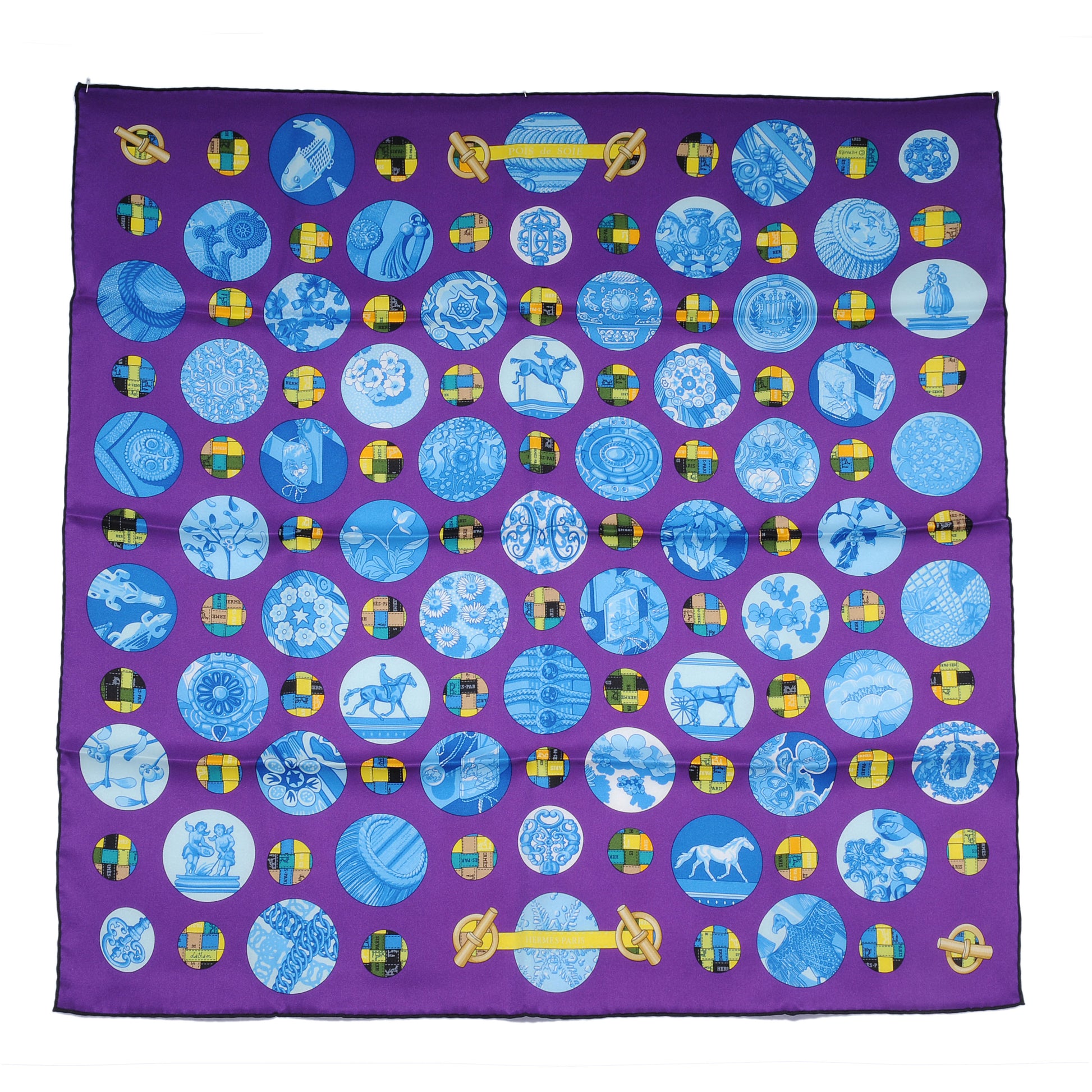 Hermes Silk Pois De Soie Scarf 70 2 of 5